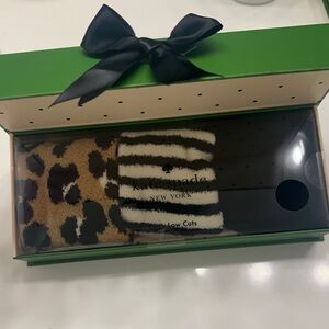 Kate Spade Leopard and Striped Socks Set